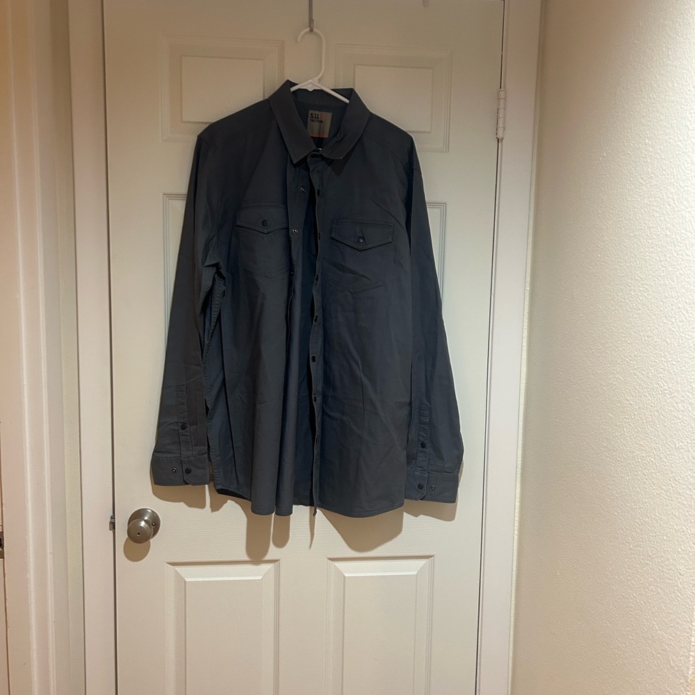 5.11 Tactical Charcoal Button-Up Shirt Jacket